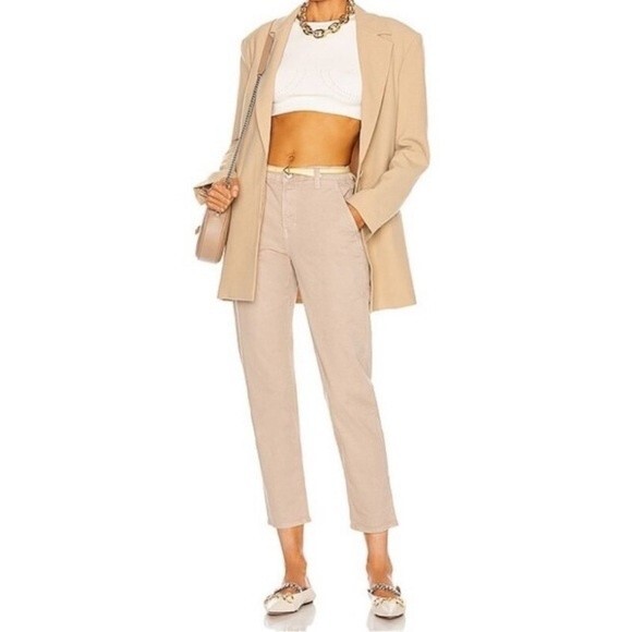 Veronica Beard Ayla Chino High Rise Pants Khaki Size 25 0 - Picture 2 of 10